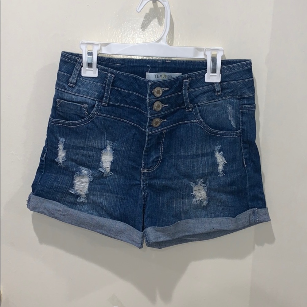 High Waisted Denim Shorts